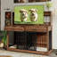 Cage pour chien 55,1 "avec séparateur, meuble télé