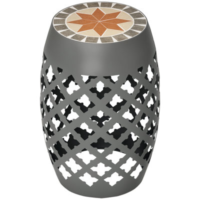 18'' Tall Steel Garden Stool