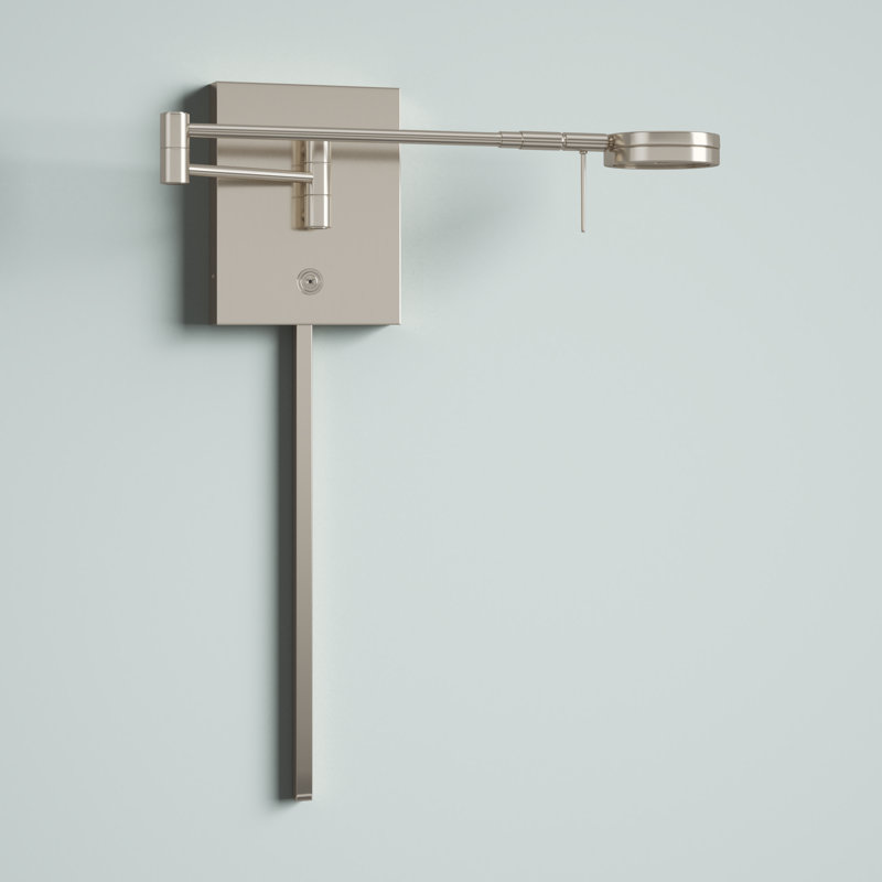 Mangino Swing Arm Sconce, Brushed Nickel