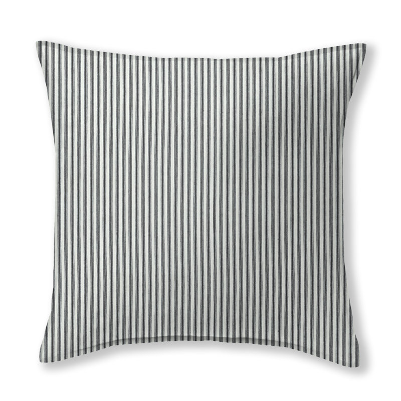 Housse de coussin Ira, 18 po x 18 po, Noir