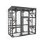 Abri pour chat extérieur en bois pour chats multiples, grand, avec six plateformes et toit imperméable, gris
