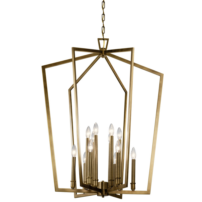 12 - Light Geometric Chandelier