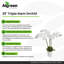 Algreen 29" Faux Triple Orchid in White Decorative Planter