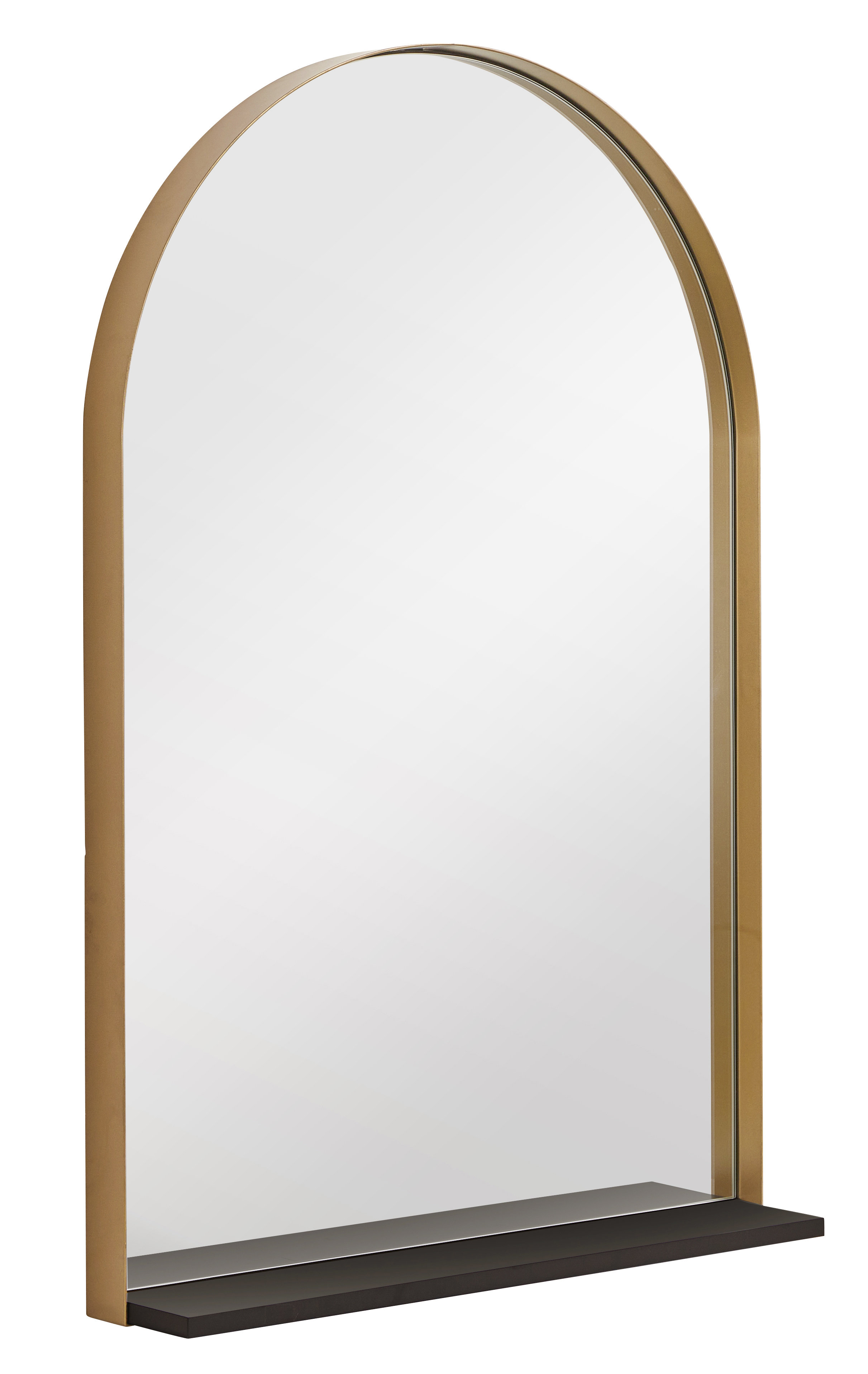 Mirrorize.ca Iron Flat Wall Mirror with Shelves | Wayfair