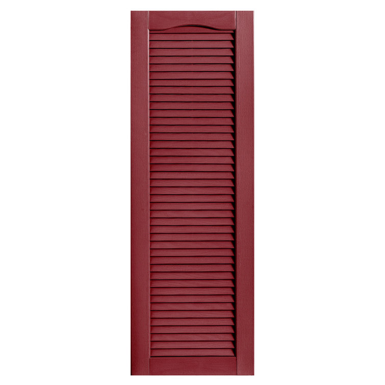 Cathedral Top Full-style Open Louvre Shutters Pair