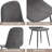 Upholstered Side Chairs With Metal Legs,Armless Dining Chair For Living Room,Kitchen,Dining Room