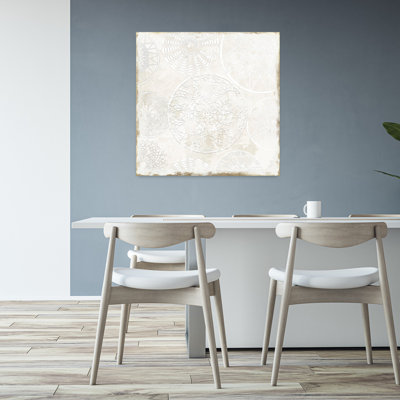White Lace II Delicate Abstract Contemporary Art