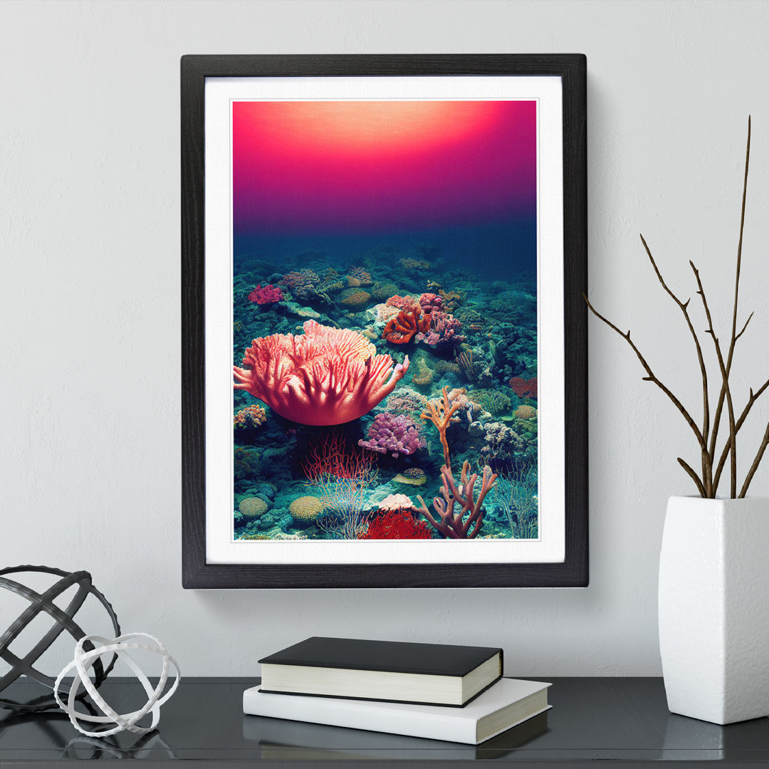 XV1022-1716X Coral Reef Floor - Single Picture Frame Print