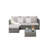 2 Pieces Patio Furniture Set,Outdoor Woven Sectional L- Shaped Patio Furniture ,Wicker Conversation Set With Ottoman, Detachable Lounger Table-935183629