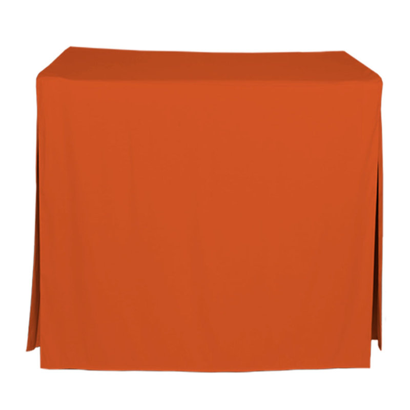 Tablevogue 34-Inch Square Table Cover, Ooh-Orange