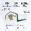 20 pi L 40 pi. D Abri de rangement à double treillis en PVC 18 oz