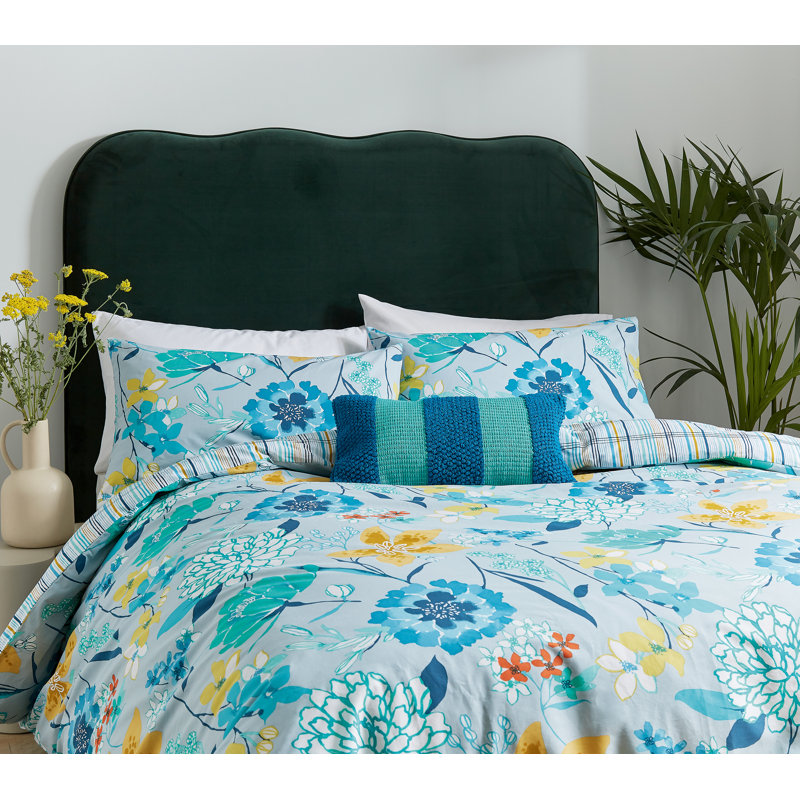Bella Cotton Duvet Cover Set, King Size Duvet Cover + 2 Pillowcases