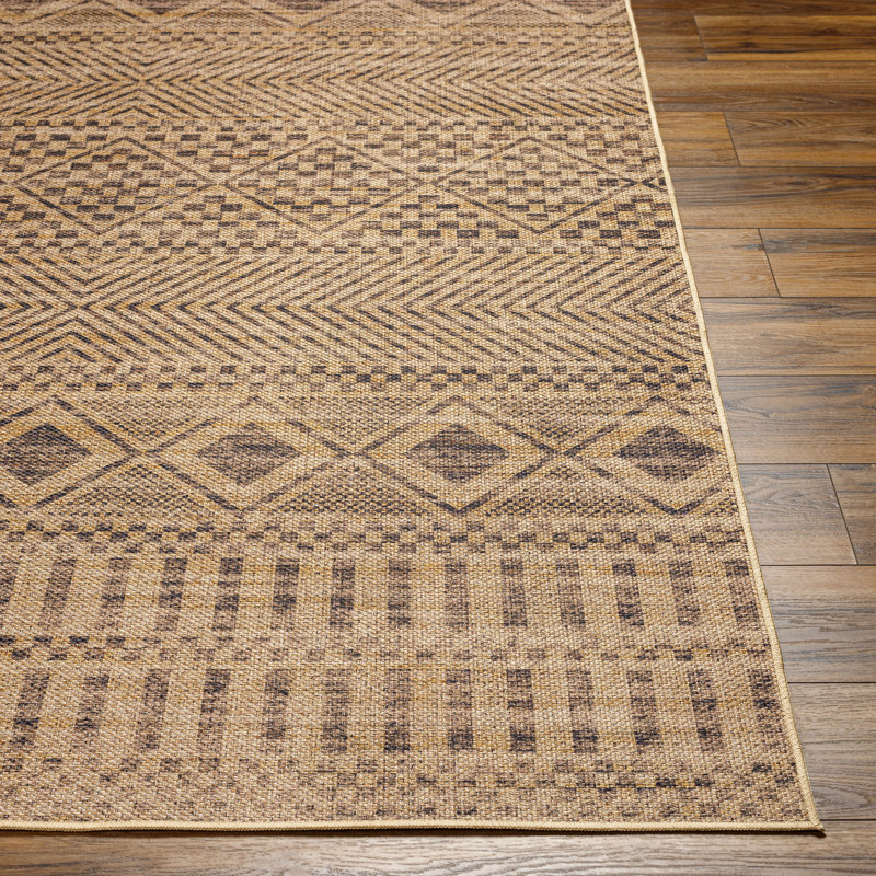 Jamir Moroccan Tan Area Rug, Rectangle 3' x 5'