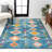 Bethlehem Tribal Love Geometric Dark Blue/Multi Rug-2017744053