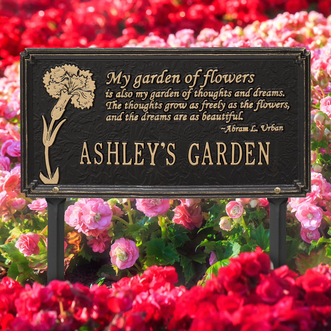 Dianthus Personalized Garden Sign Whitehall Products