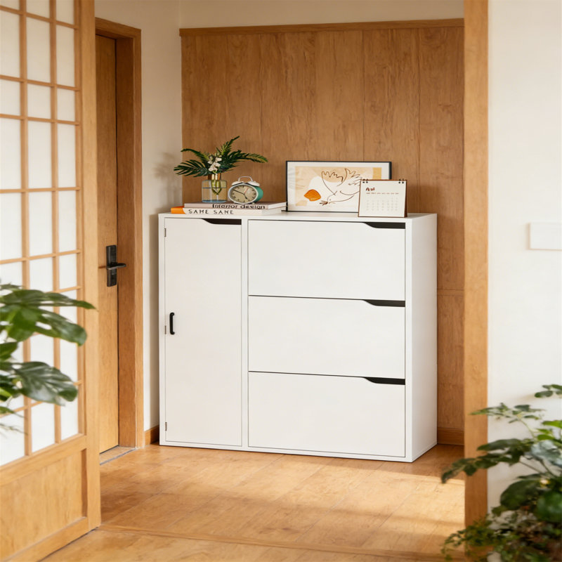 8 Pair Shoe Storage Cabinet