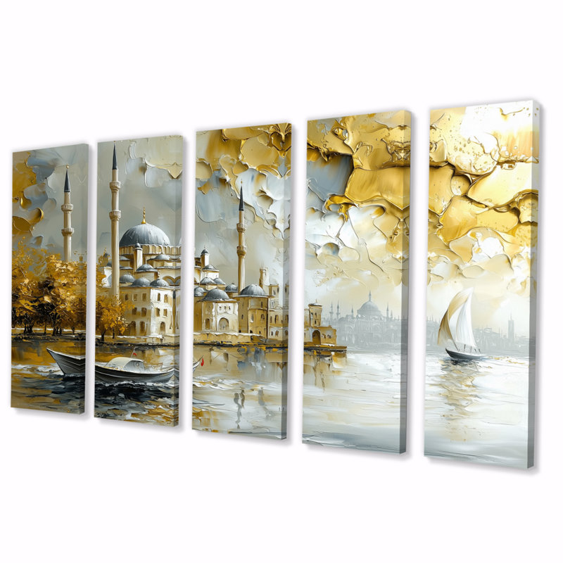 «White Harbour», ensemble d'art mural, H 28 po x l 60 po