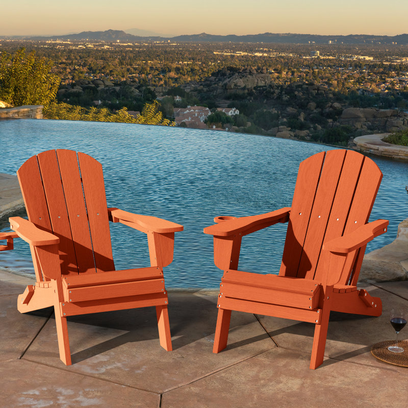 Chaise Adirondack bleu marine, Orange