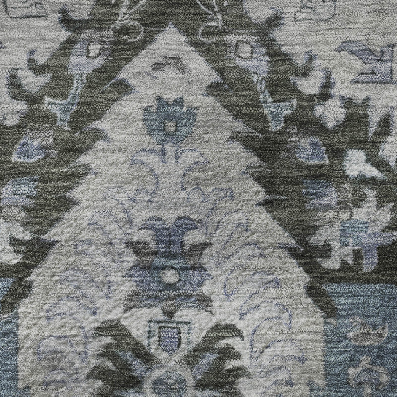 Premium Machine Washable Mayfield Panels Rug, Round 8'