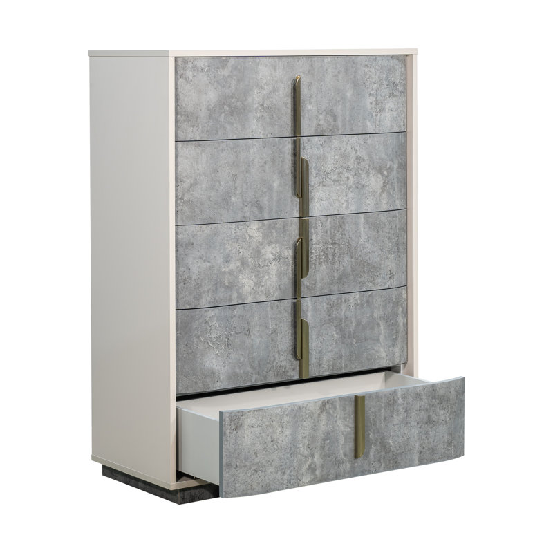 Pavira 5-Drawer Chest - Stone
