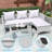 Conchita Polyethylene Wicker 3 - Person Seating Group with Cushions-1605298089-1605298094