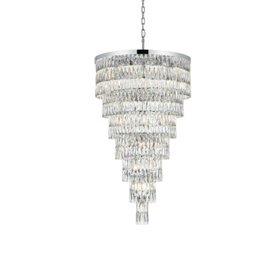 Lustre rectangulaire 32 pouces Iva 