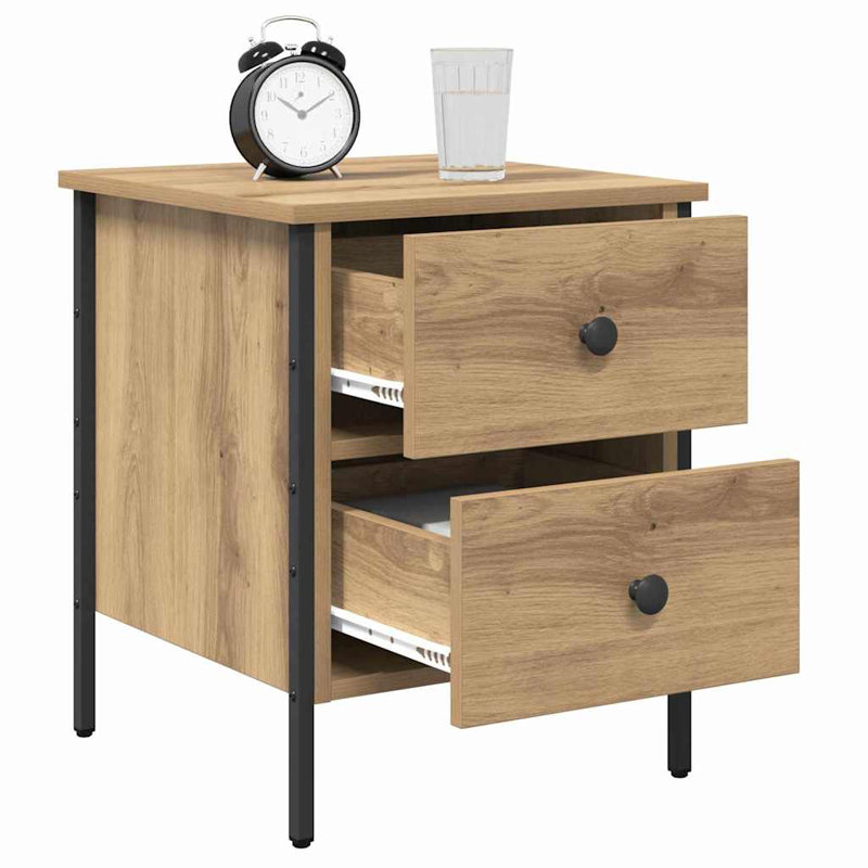 Bedside Cabinet With Drawer 40 X 42 X 50 Cm, Artisan Oak