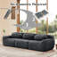 Canapé modulaire moelleux, modulaire moelleux, ergonomique avec repose-pieds pour cinéma maison
