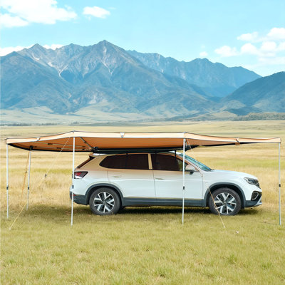 VEVOR 608.08cm W x 424.89cm D Polyester Cover Retractable Trailer Awning