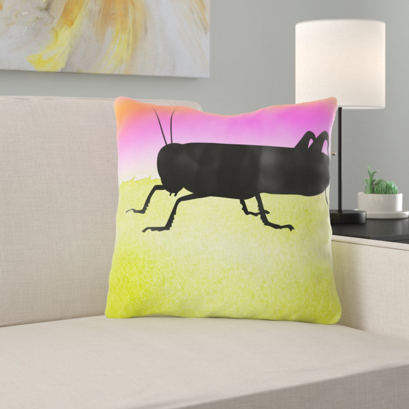 Coussin sauterelle Weekley, Microsuède, Intérieur