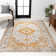 Indhira Ornate Medallion Persian Orange/Cream Rug