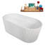 Baignoire autoportante 59 "avec drain interne Streamline-101637767