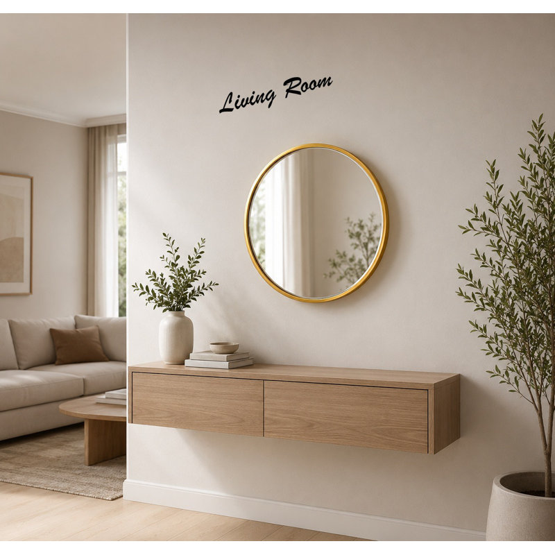 Aluminium Round Mirror