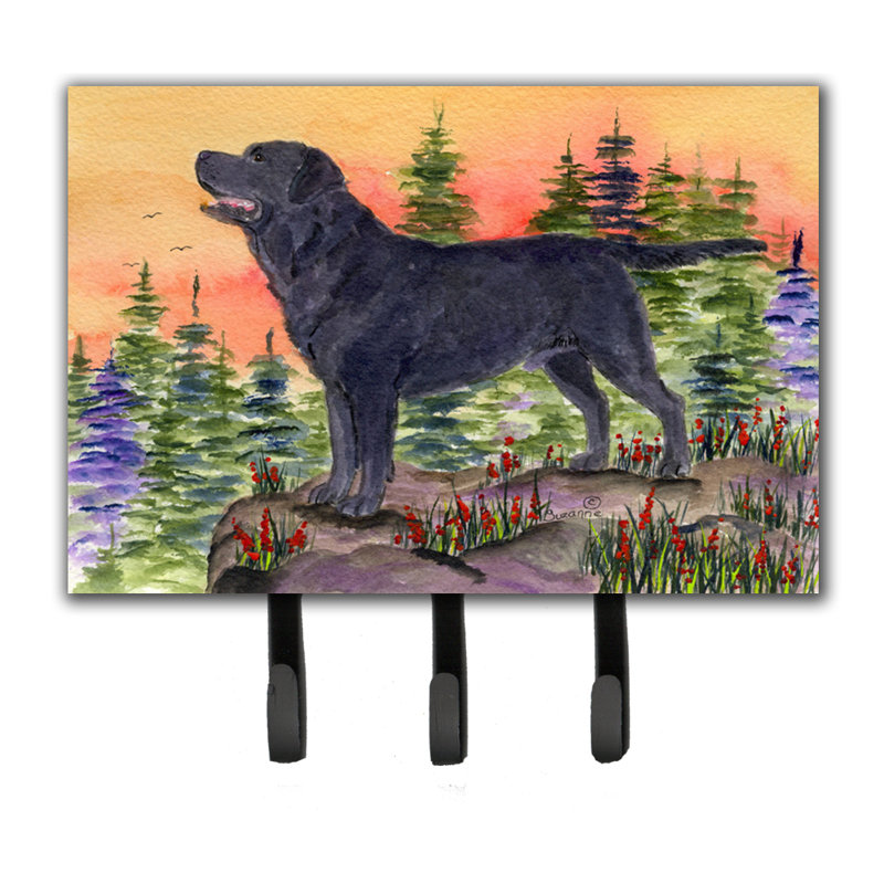 Porte-laisse et crochet à clé labrador