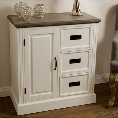 Clearwater Solid Wood 80cm W 3 - Drawer Chest of Drawers