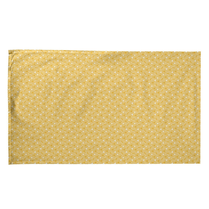 Mcguigan Tea Towel Kitchen Towel, Poly Twill, Yellow/White