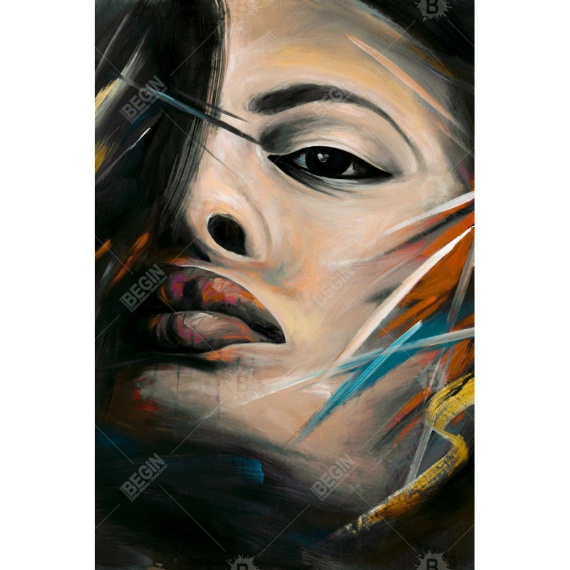 «Abstract Woman Portrait» sur toile