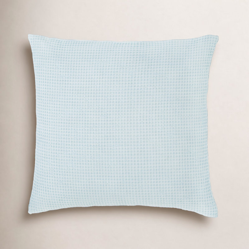 Bubble Matelasse Sham, Euro, Sky