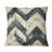 Beige Grey Chevron III - Transitional Throw Pillow-108572340