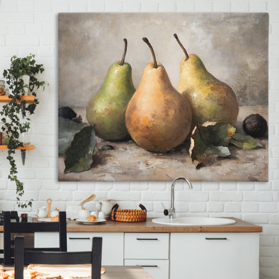 Poire, nature morte, toile, par Franklyn Gregory