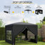 Medberry 3m x 3m Steel Pop-up Gazebo-913168905