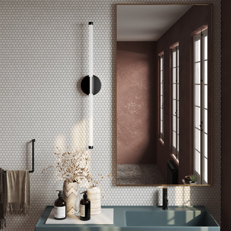 Buchan 1-Light Dimmable LED Bath Bar, Matte Black