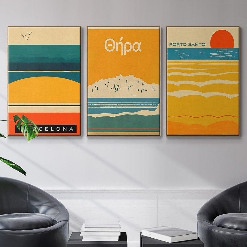 Summer Abroad I, Naturel, H 40 po x l 90 po x P 2 po