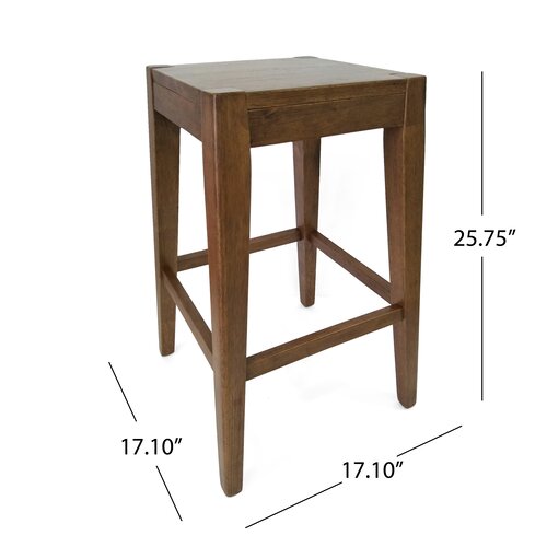 Loon Peak® Dorian Solid Wood 26'' Counter Stool & Reviews | Wayfair