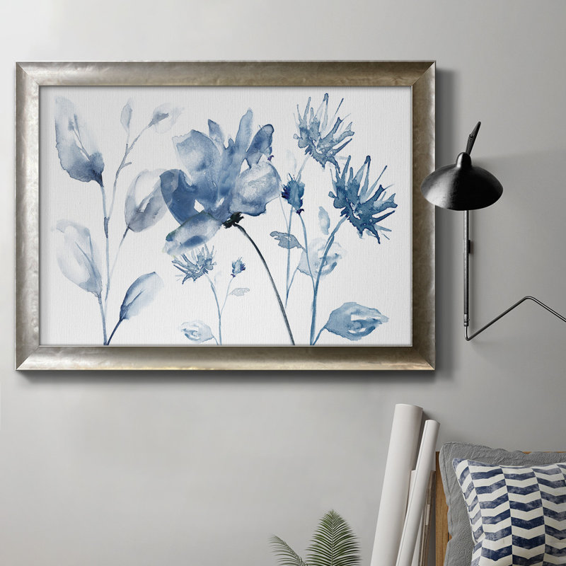 " Translucent Blues II ", 16" H x 20" W x 2.5" D
