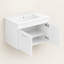 Wall Mounted Single Vanity Bathroom Vanity With Ceramic Top