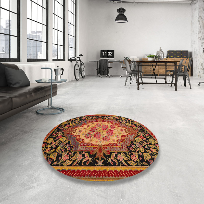 Tapis abstrait et moderne 5242, Rond 6 pi