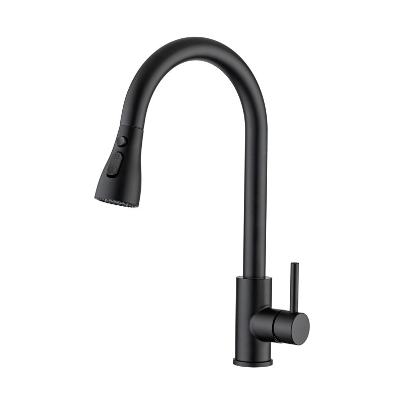 Rainlex Pull Down Touch Kitchen Faucet, Matte Black