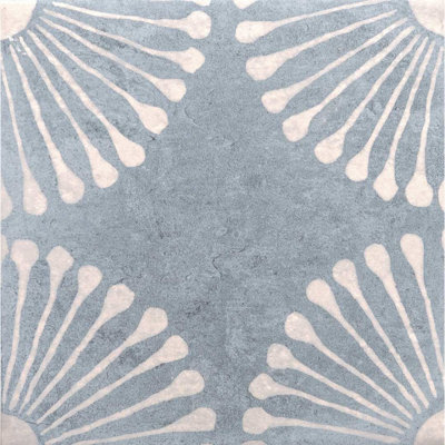 SAMPLE-Amanecer 8" x 8" Glossy Porcelain Patterned Floor & Wall Tile