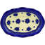 Bleu-belle Fleur Stoneware Salad Bowl